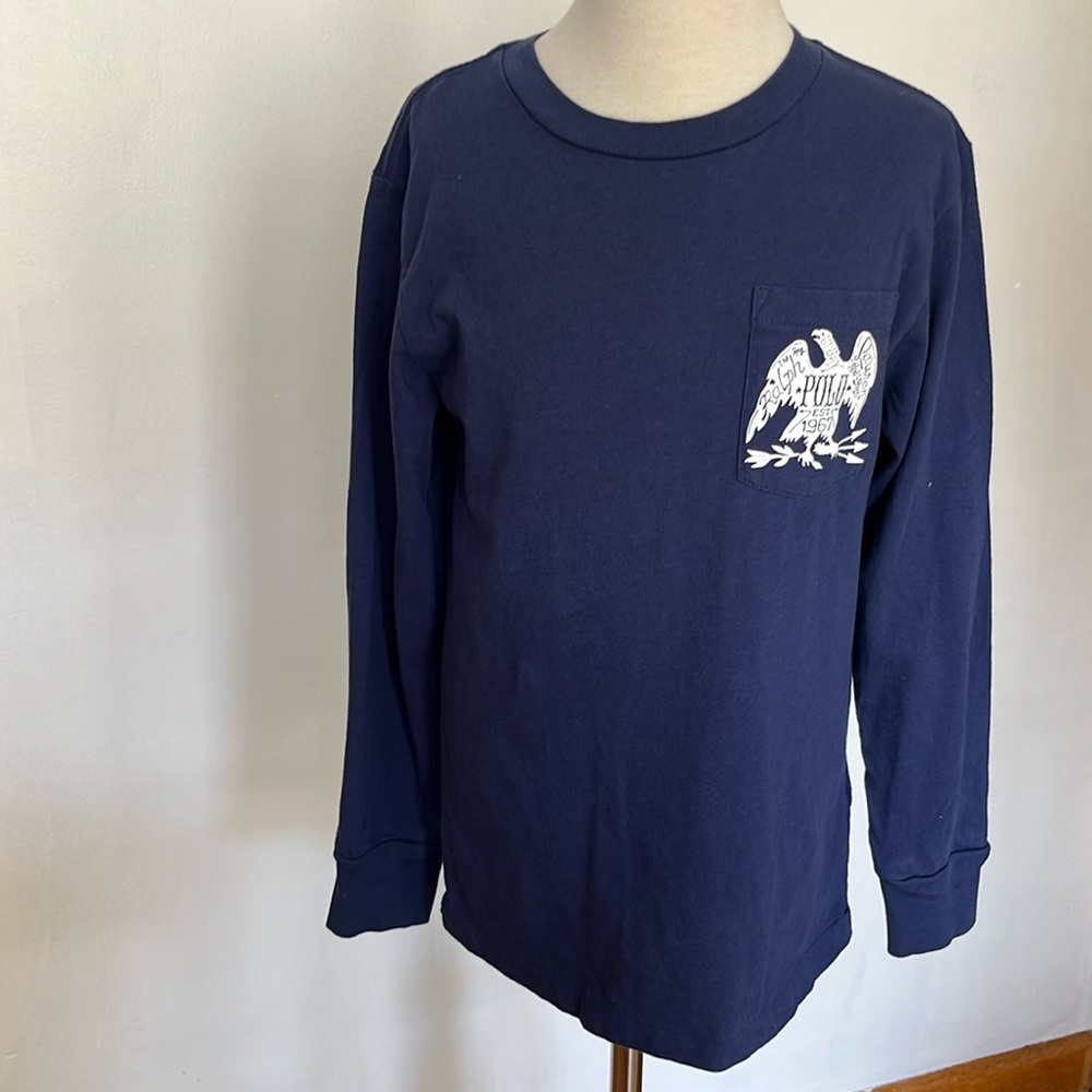 Polo Ralph Lauren blue boys long sleeve size 8